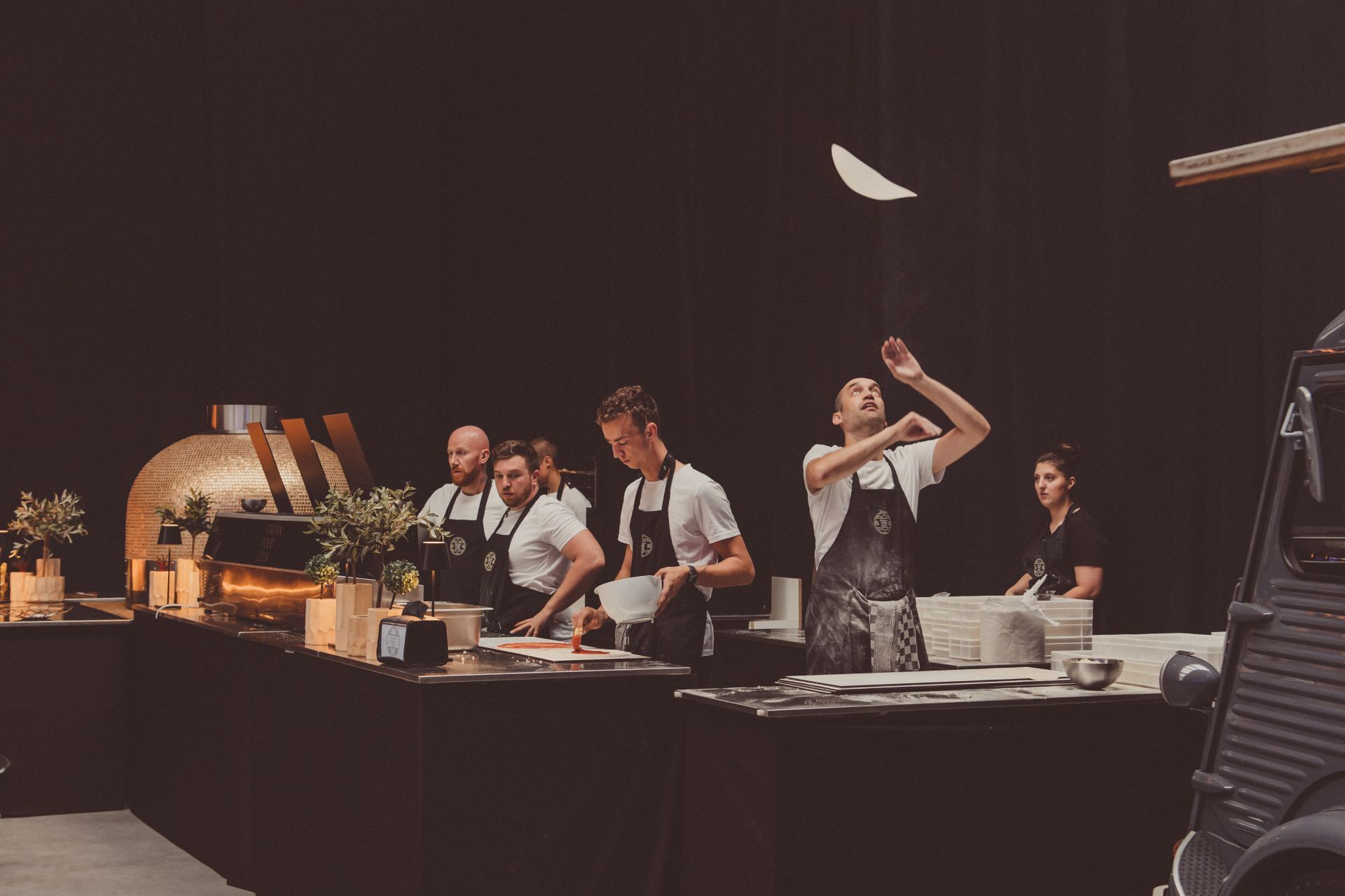 Onze pizza op jouw festival of trouwfeest