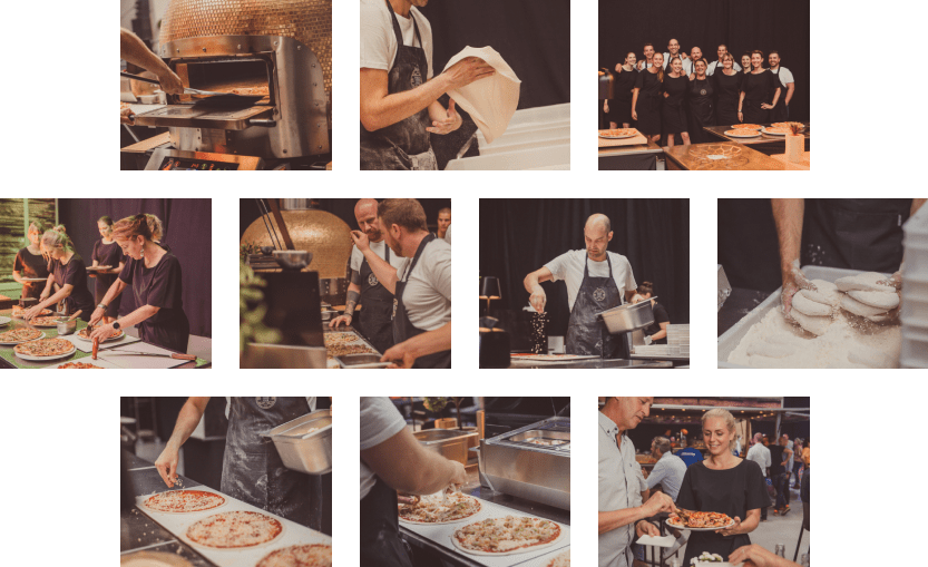 Verse pizza’s uit onze gouden oven voor je gasten