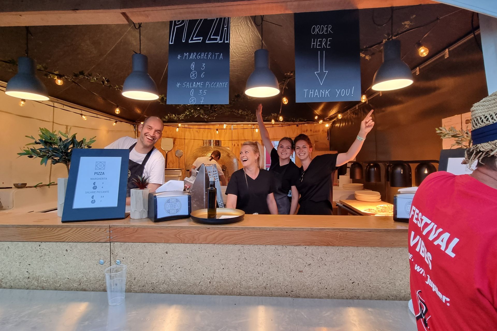 Unieke formule met verse pizza voor festivals